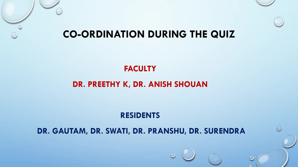 National Online PG Quiz Coordination Committee